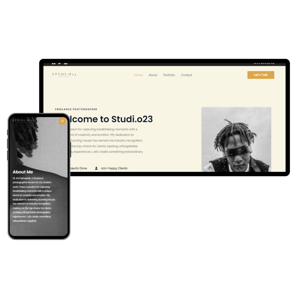 Rethar Osman Abdullah, a certified web developer and designer offering web design, web development, e-commerce solutions, graphic design, logo creation, and WhatsApp order forms. Holds certifications in Full-Stack Development, APIs, Back-End & Front-End Development, Django Web Framework, Python Specialization (University of Michigan), WordPress Masterclass, Divi, and Elementor. Skilled in HTML, CSS, JavaScript, Python, SQL, and version control tools like Git and GitHub. Contact: me@rethar.co.za | 068 337 7223 | Founder NeptuneLabs Digital Media